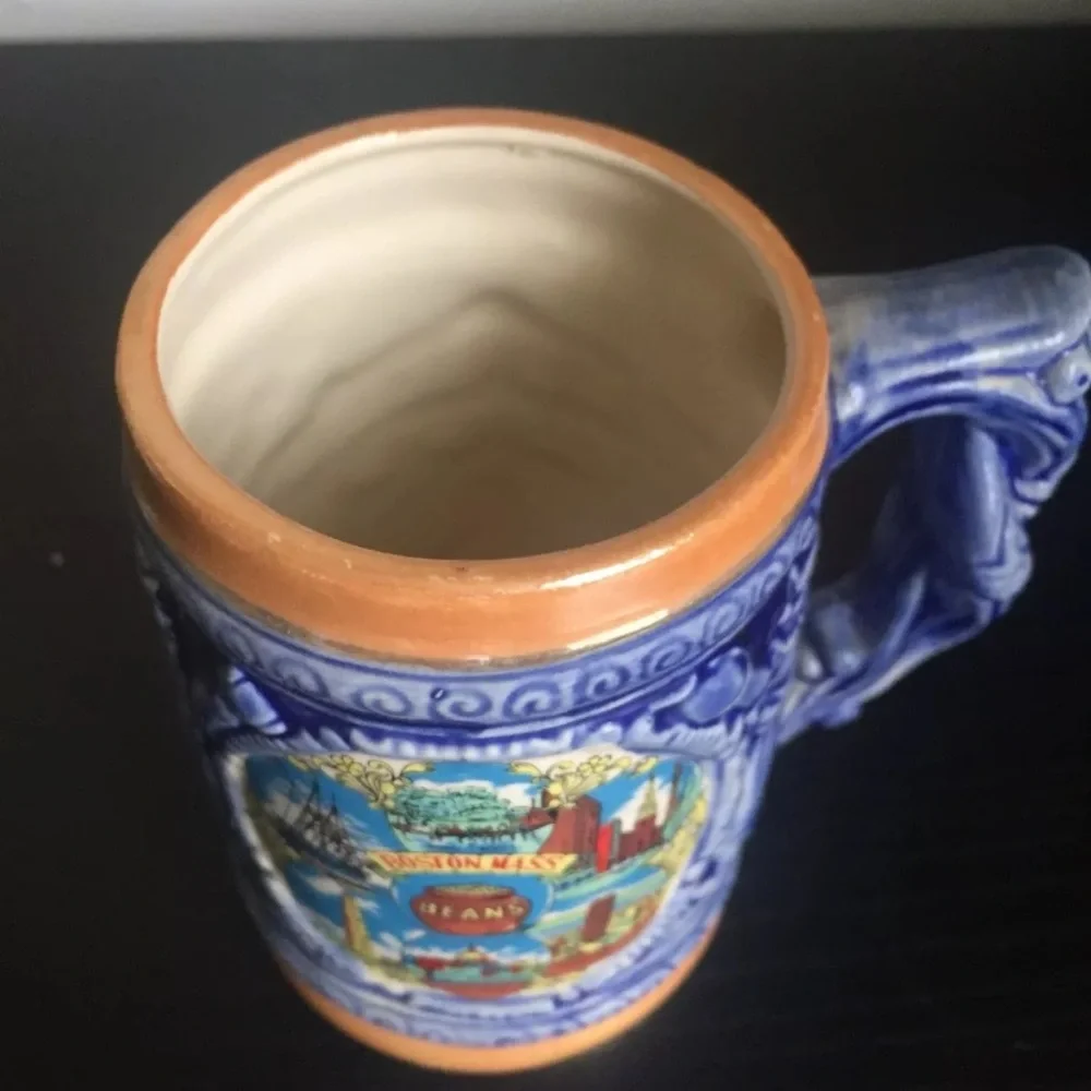 Vintage German Style Stein Mug - Boston